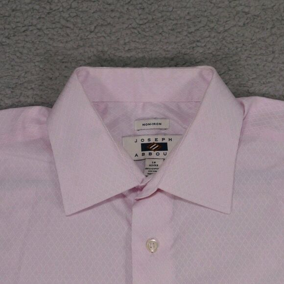 Joseph Abboud Shirt Mens 16 - 32/33 Pink Button Up Long Sleeve Egyptian - Picture 5 of 15